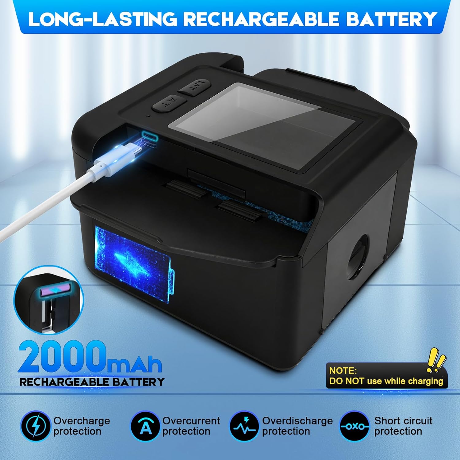 Automatic Card Shuffler for 1-2 Decks, 2000 mAH Rechargeable Electric Playing Cards Shuffler Machine with One-Press AUTO & Manual Mode, Ideal for UNO, Poker, Blackjack, Skip-Bo, Phase 10