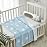 CREVENT 30X40 Cozy Soft Warm Chenille Baby Blanket for Girls Boys, Newborn Essentials for Infant, Baby Shower Receiving Gift - Blue Star