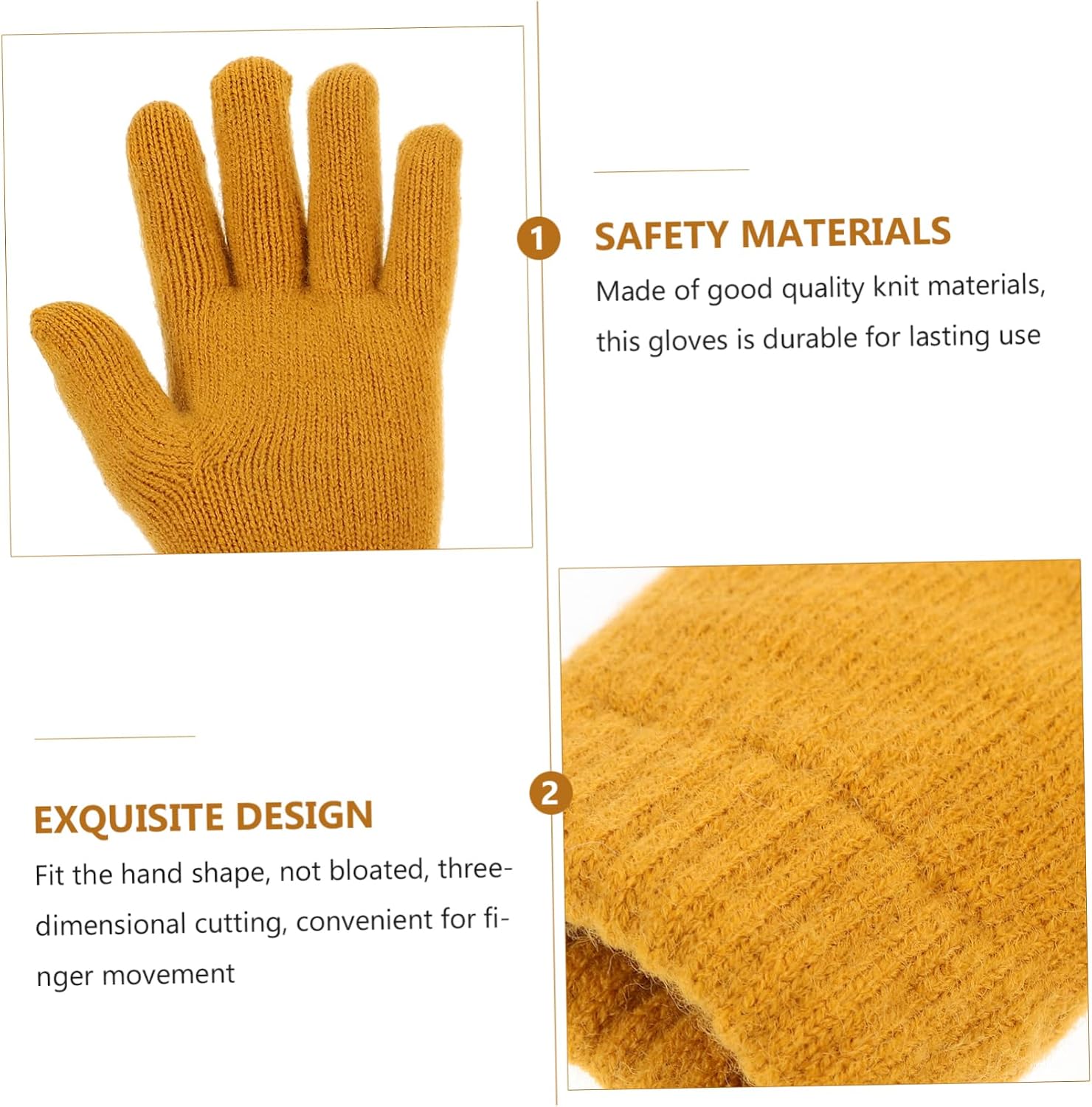 Holibanna Warm Touchscreen Gloves Women Knitted Mittens Winter Fleece Mittens Touchscreen for Cold Weather