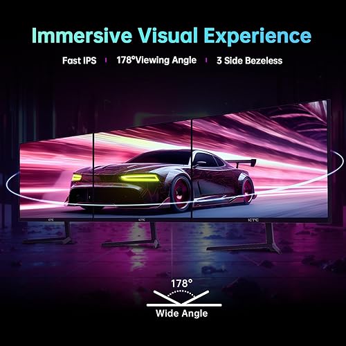 Miniatura 4 de Monitor de 24 pulgadas, IPS rápido 1080p 144Hz 165Hz 1ms, 125.25% sRGB, HDR, monitor para juegos sin bordes, FreeSync Premium y G-Sync, HDMI 2.0x2,