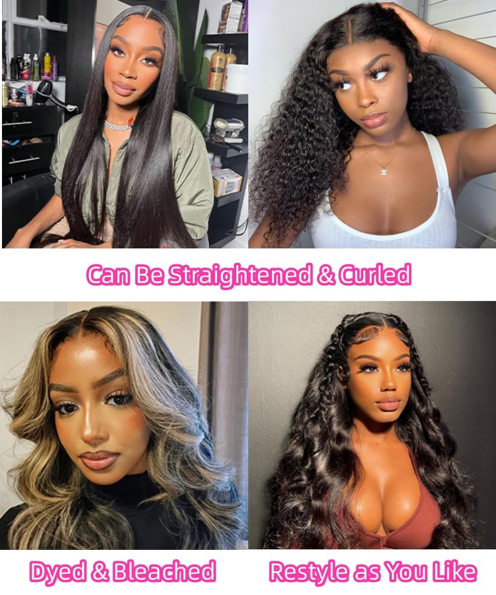 Body Wave Bundles Human Hair Long Brazilian Virgin Body Wave Natural Black Color Can Be Dyed and Styled 3 Weave Bundles Total 300g 20 22 24 Inch