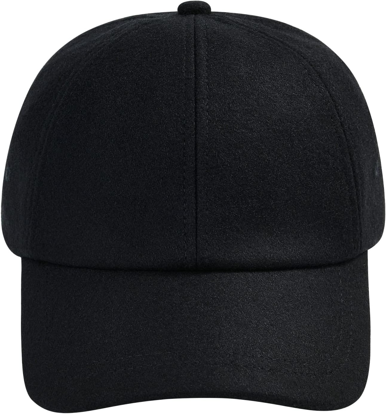 BOTVELA Wool Baseball Cap for Men Adjustable Unstructured Tweed Hat - Image 3