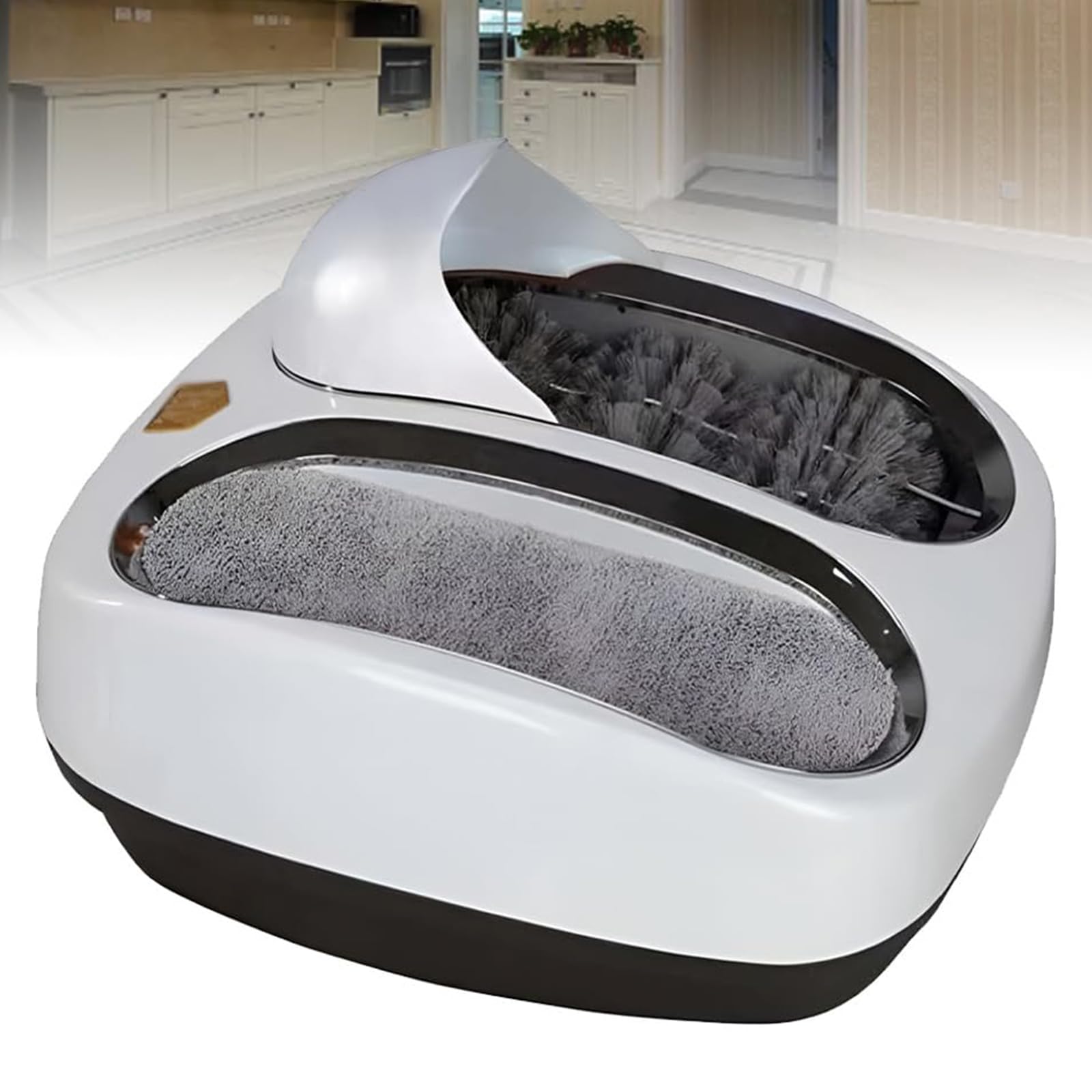Machine de nettoyage de semelles automatique avec capteur blanc
