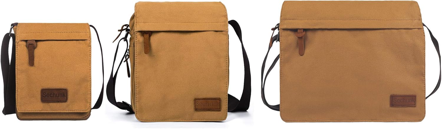Sechunk Vintage Canvas Messenger Cross body bag Shoulder bag