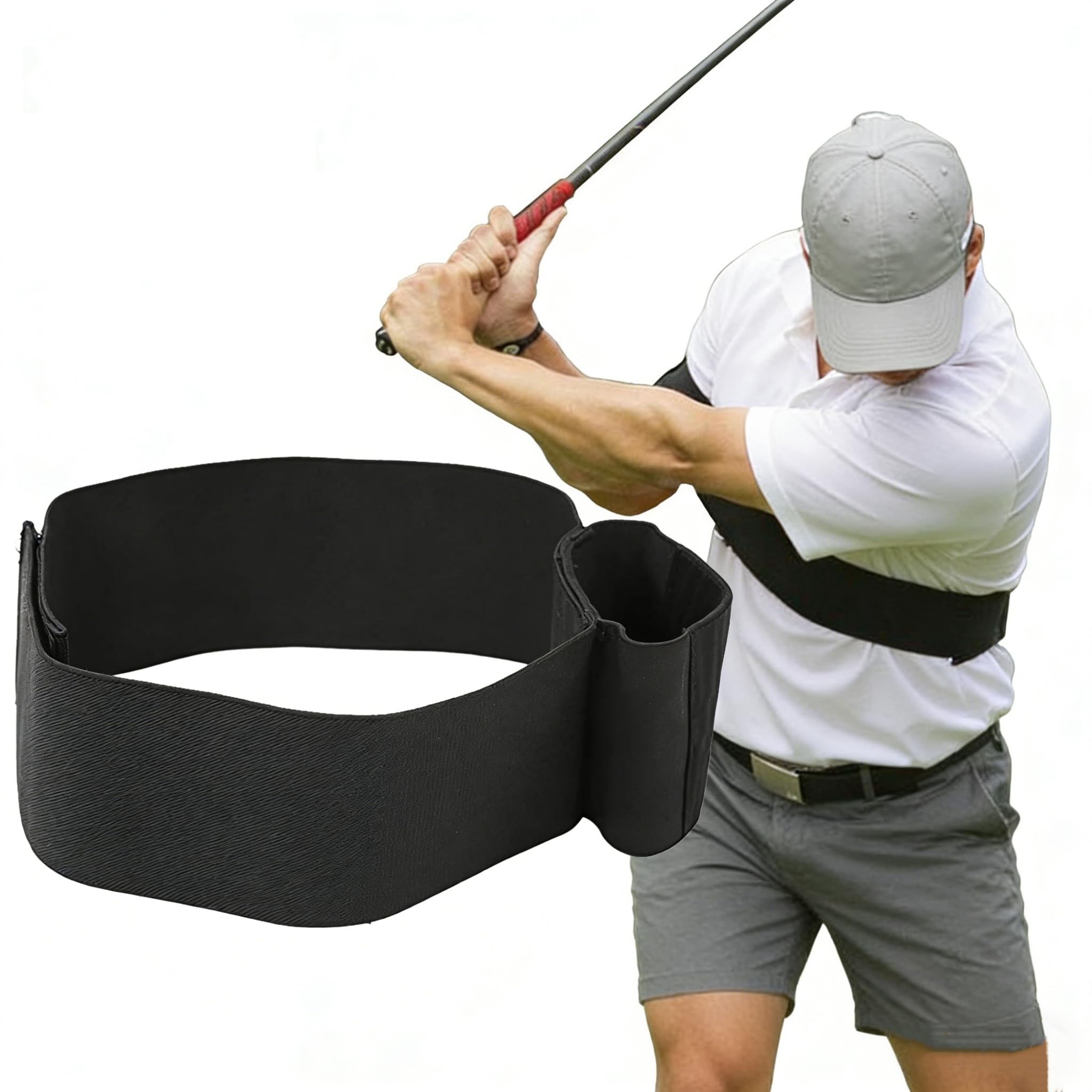 BRTNUP Golf Training Aid,Golf Swing Training Aid, Arm Band Golf Accessories,Build Muscle Memory for Consistent, Powerful Shots,Trainer for Men, Women, Beginners, Right & Left Handed