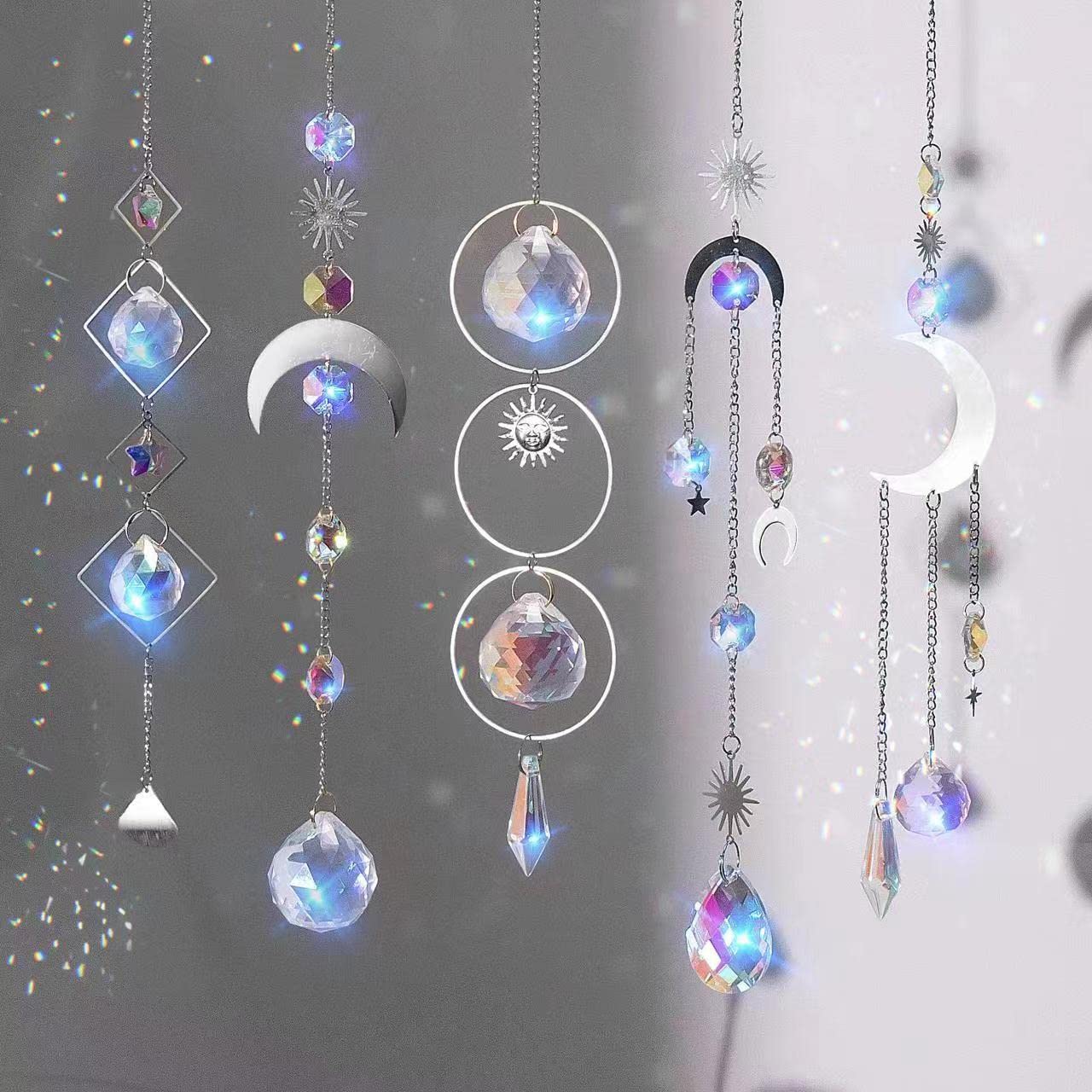Set 400 Acchiappasole Cristallo - Kit Fai Da Te Per Decorazioni Arcobaleno - Foto 11