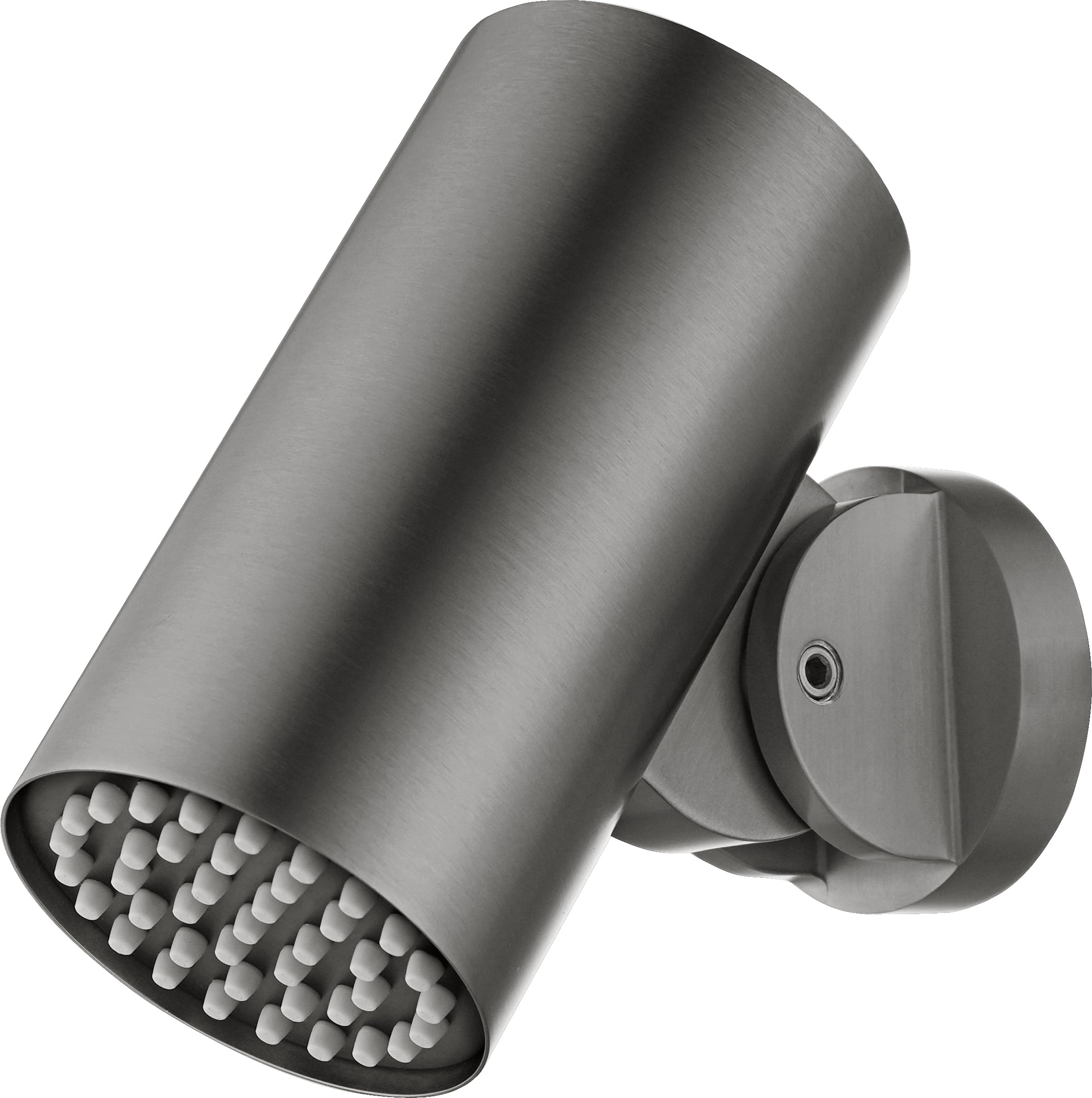 IMEX - Rociador Ducha Efecto Lluvia Basculante 8º a 48º Negro | Rociador Redondo Tipo Foco Antical con Conexión 1/2" | Fabricado de Acero Inoxidable S.304 | Recambio Original IMEX