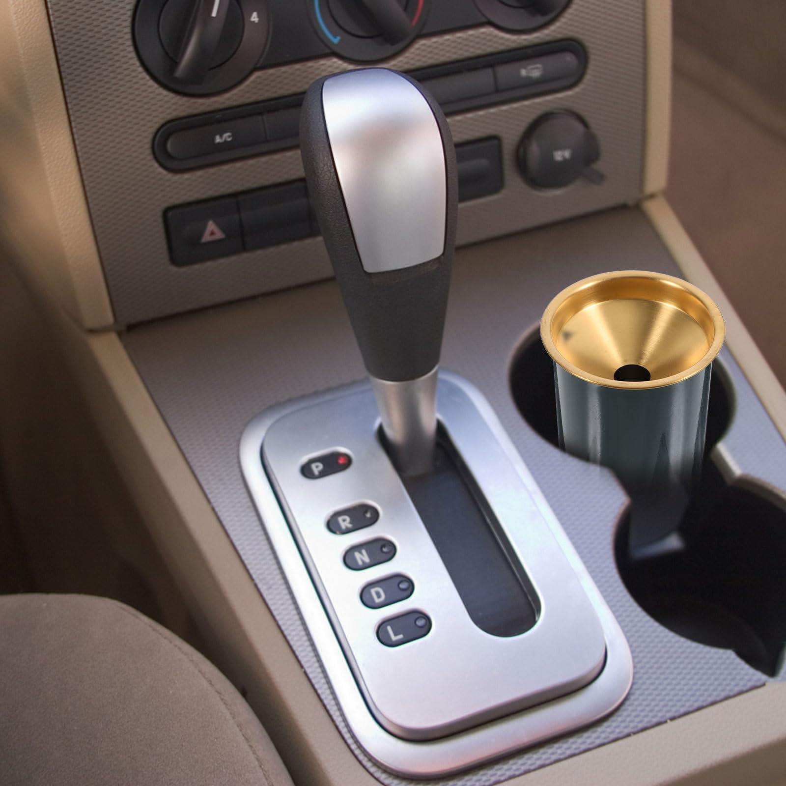 Levemolo Cenicero Coche Antiolor de Acero Inoxidable, Diseño Desmontable y Fácil de Limpiar para Coche, Hogar y Dormitorio