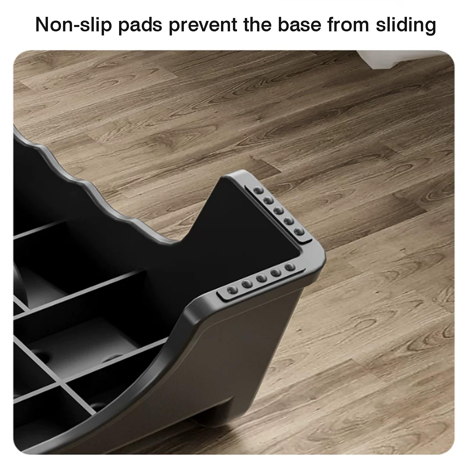 Poggiapiedi Sotto La Scrivania Con Rullo Massaggiante For I Piedi, Sgabello Ergonomico For Le Scrivanie Da Ufficio, Angolo Di Inclinazione 20° E Cuscinetti Antiscivolo(Black)