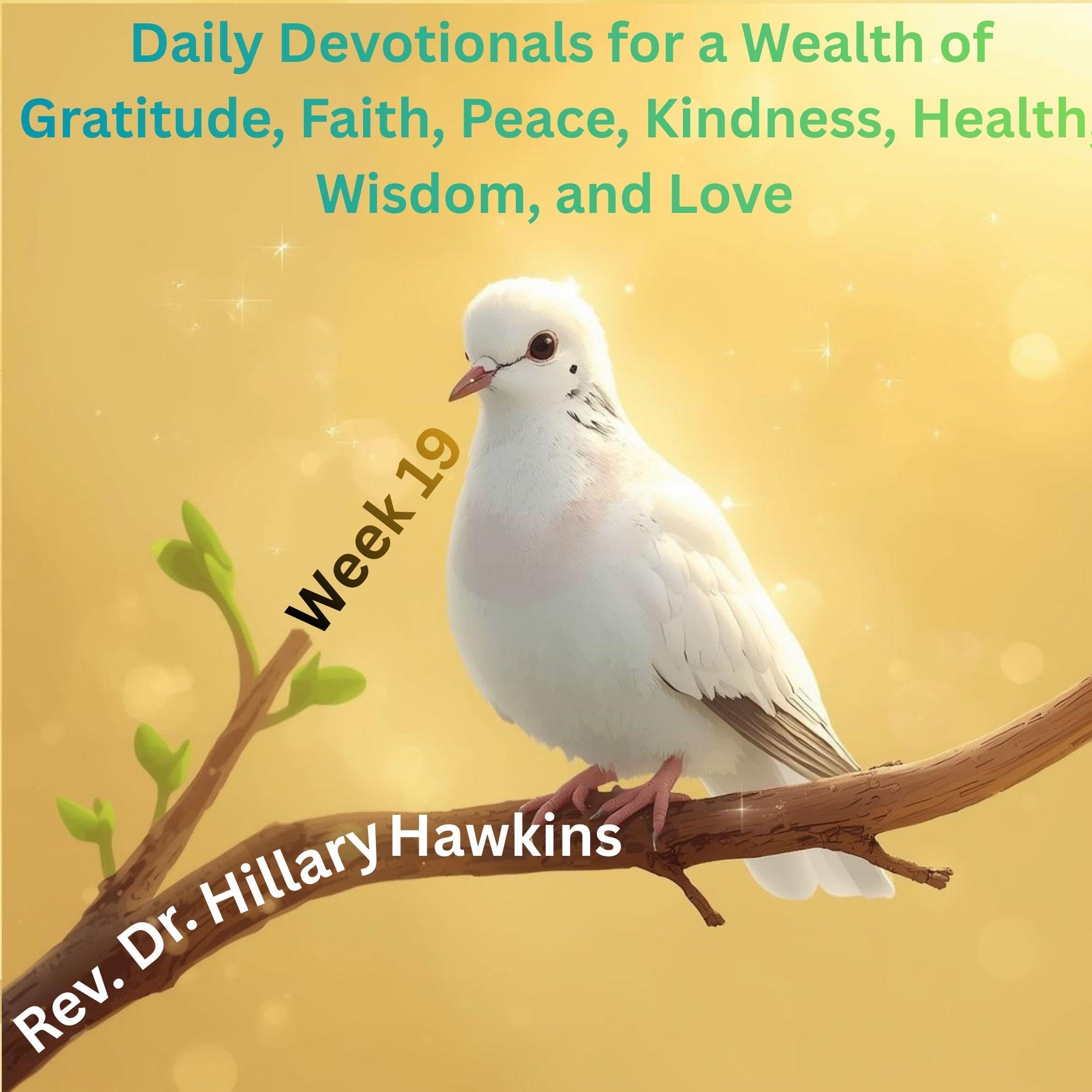 Cover art for Daily Devotionals for a Wealth of Gratitude, Faith, Peace, Kindness, Health, Wisdom, and Love, Week 19