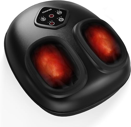 COMFIER Shiatsu Foot Massager with Heat and Compression, Fits up to Size 14, FSA/HSA Eligible COMFIER Shiatsu Foot Massager with Heat and Compression, Fits up to Size 14, FSA/HSA Eligible