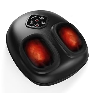COMFIER FSA Eligibl Foot Massager with Heat HSA Eligibl Shiatsu Foot Massager Machine for Plantar Fasciitis Keading Compression