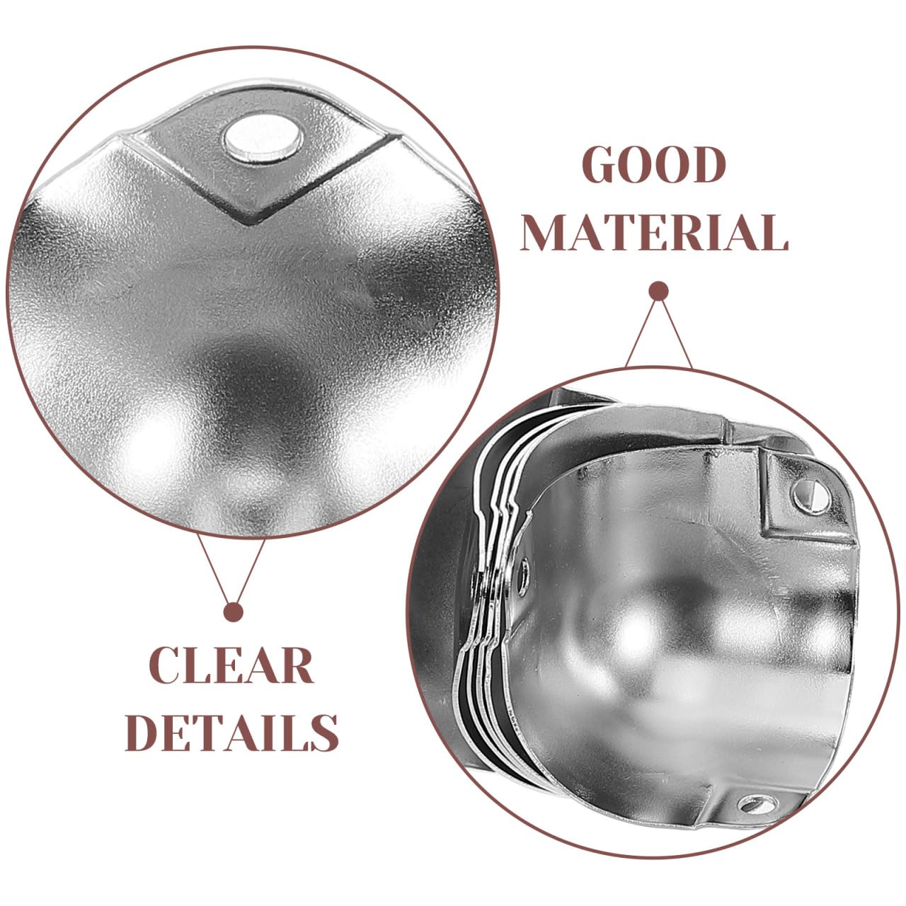 BESTYASH Lot de 20 protections d'angle en aluminium pour mallette à outils et valise volante - Coins robustes pour une protection complète des bords lors du transport et des voyages - Acier inoxydable