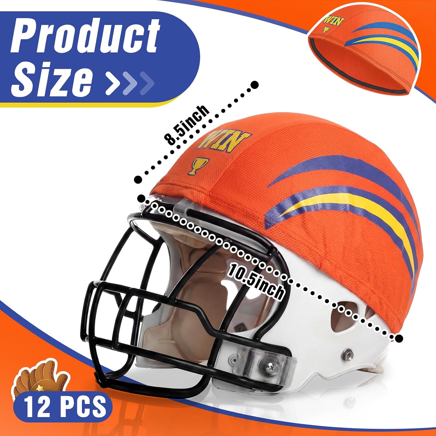 Ramede Football Helmet Covers for Practice Scrimmage Cap Helmet Cover Scrimmage Cap for Youth Adult Football Hockey Training Accessories 10.4 Inch in Diameter
