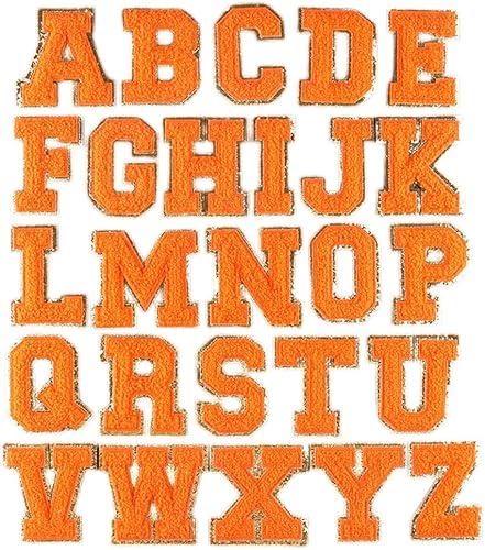 Locomo Parche individual de felpilla para planchar con letras de 3.15 pulgadas  3.1 in número 0-9, parche para coser con letras del alfabeto bordado