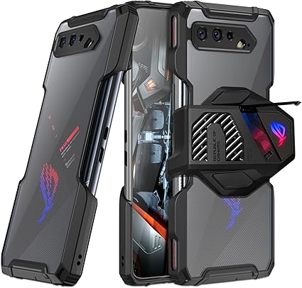 Fanbiya Capa Armor para ASUS ROG Phone 5 – Capa de TPU com parte traseira  transparente, compatível com Aerocooler e gatilho de ar, capa protetora  robusta (apenas a capa) | Amazon.com.br