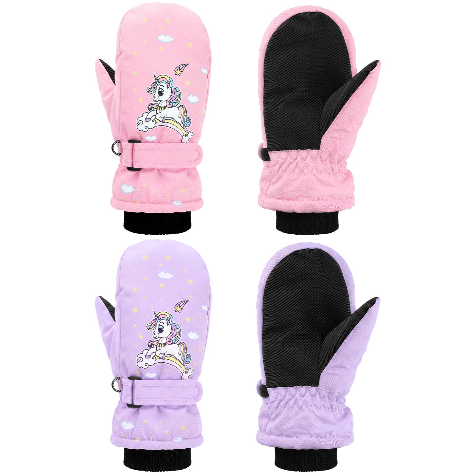 SATINIOR Kids Snow Mittens Ski Gloves
