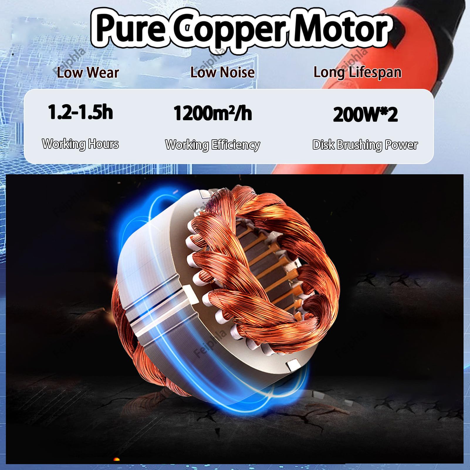 Fregadora Aspiradora Industrial A BateríA,2 X 250 W De Potencia De Cepillo, DepóSitos Dobles De 4,5 L + 7,5 L,para Suelos De Madera, Baldosas, Terrazo, MáRmol Gray