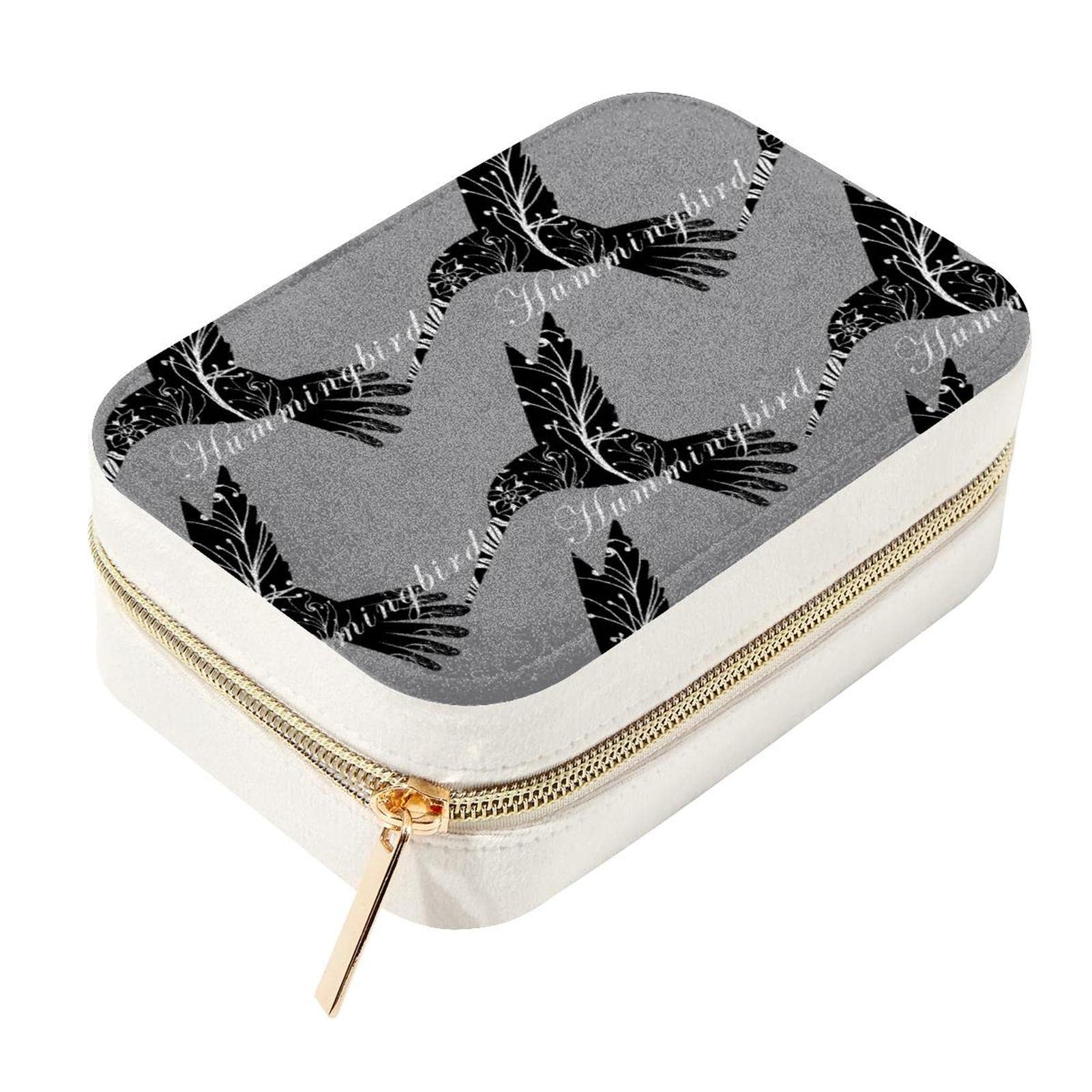 Boîte bijoux velours colibri idée cadeau voyage femme