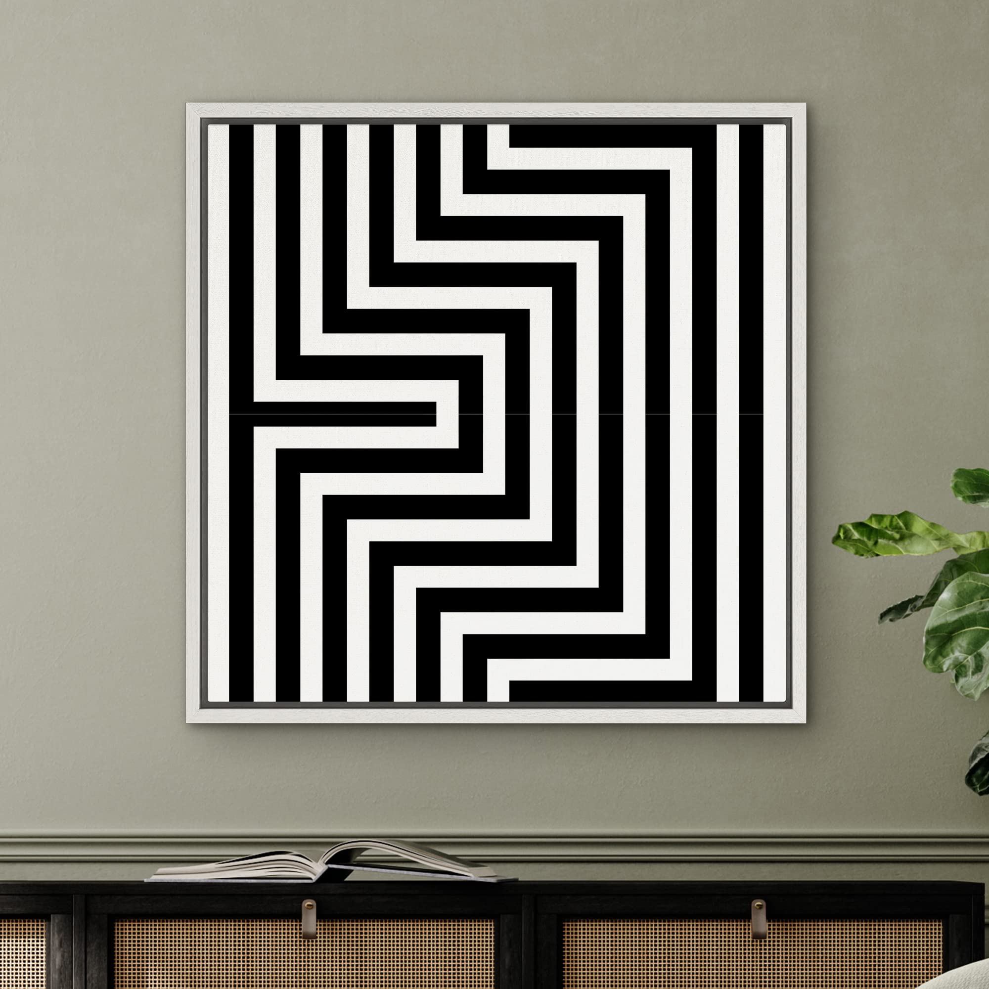 Amazon.com: SIGNWIN Framed Canvas Print Wall Art 3D Optical