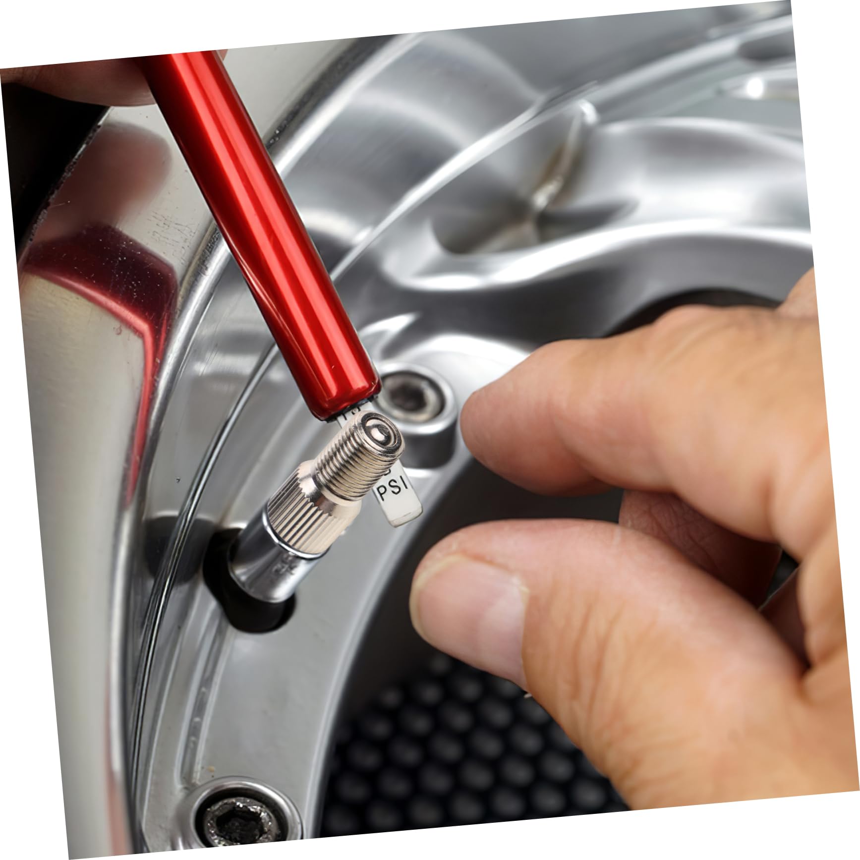 PACKOVE 4pcs Tire Valve Stem Extenders Durable Valve Extension Rods for Motorcycles Atvs and Electric Bikes Easy Tire Inflation Tool