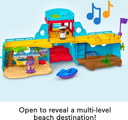 Miniatura 5 de Fisher-Price Little People Barco de la amistad Friend Ship - Juego musical de viaje juntos, amigo y barco, con 2 figuras y accesorios para mayores