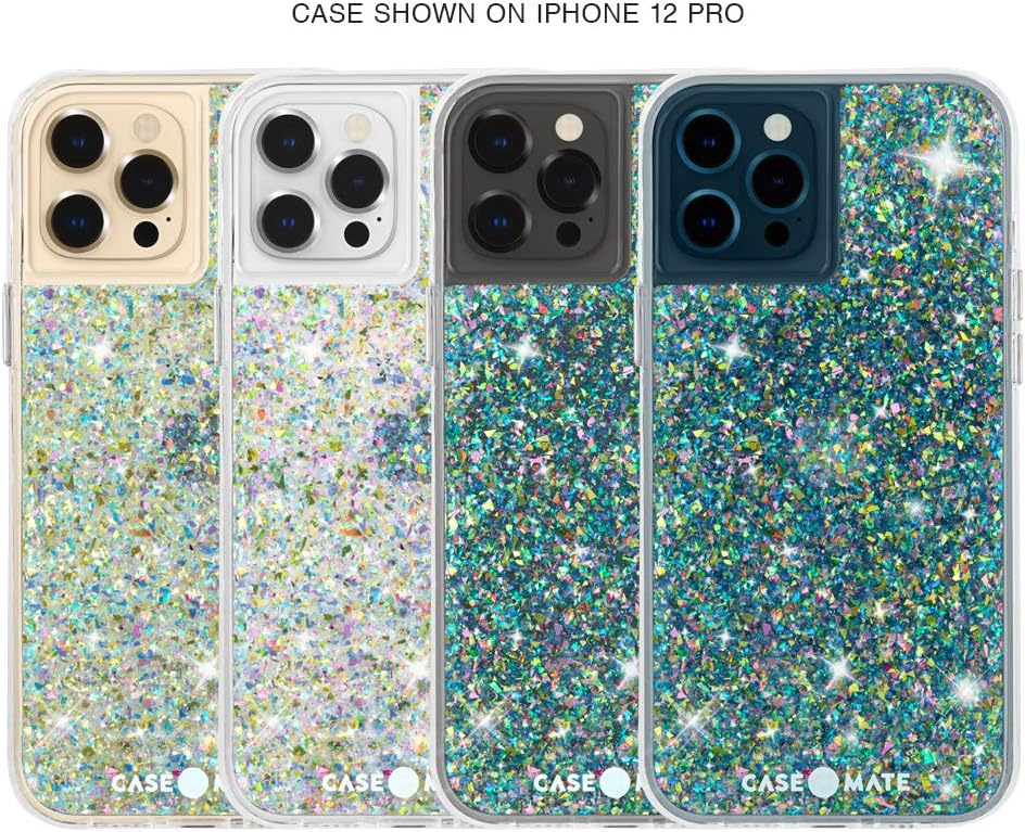 Case-Mate - Twinkle - Case for iPhone 12 and iPhone 12 Pro (5G) - 10 ft Drop Protection - 6.1 inch - Confetti (Pack of 2)