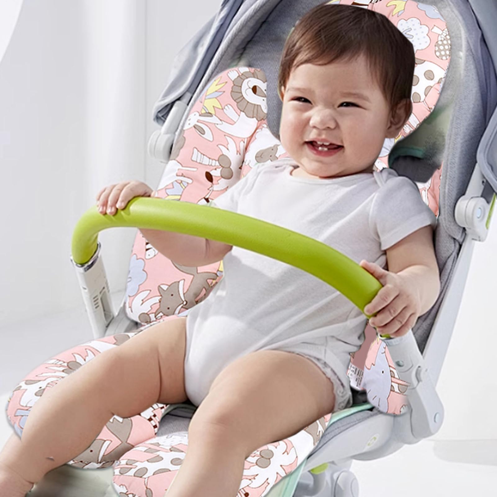 Inserto per seggiolino auto per bambino, cuscino per passeggino | supporto testa e corpo, inserto a cinque punti per il comfort newboorn, universale adatto per seggiolini auto, passeggini