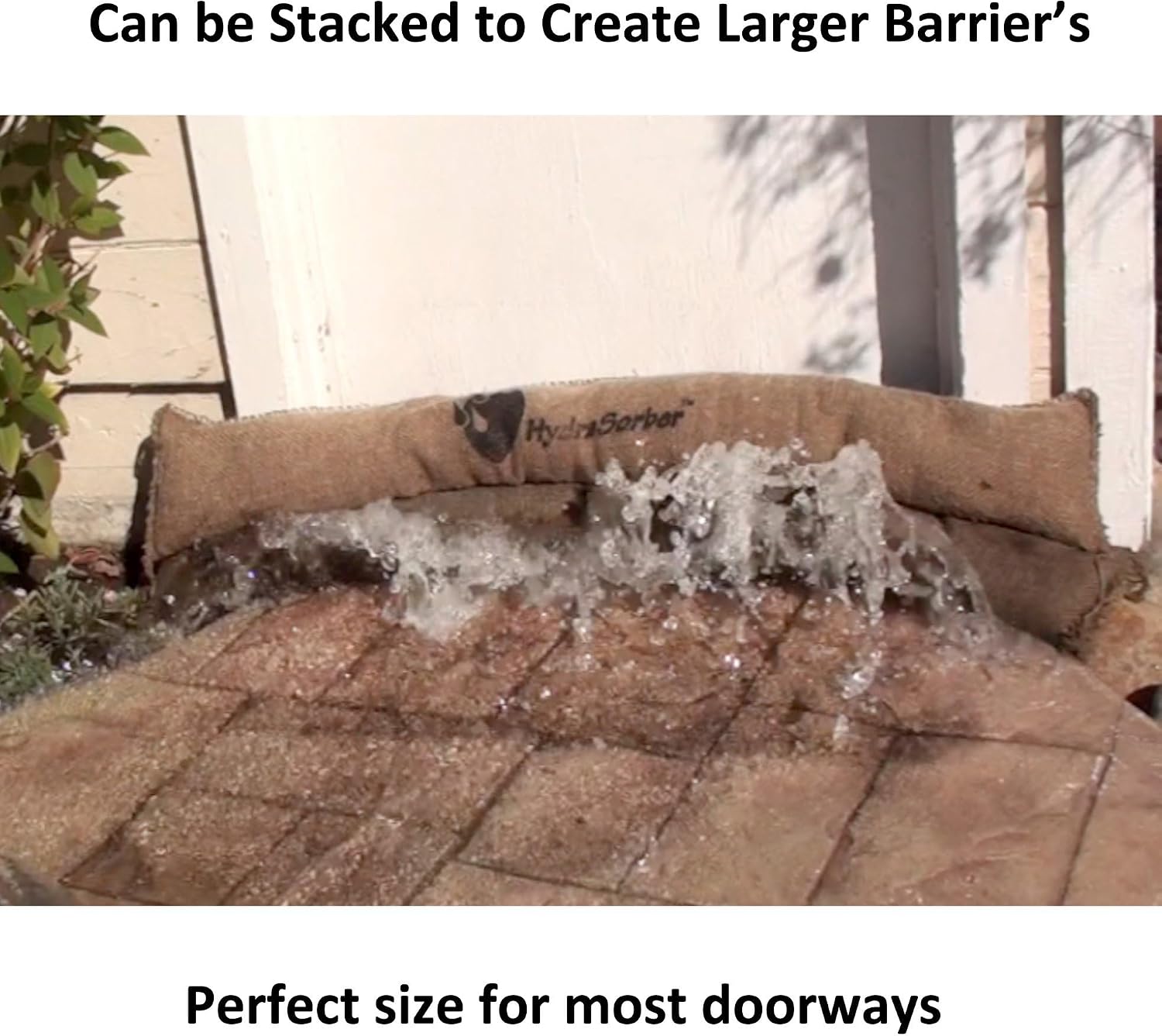 HydraSorber - Sandless Sandbags - Water Absorbent Flood Barrier
