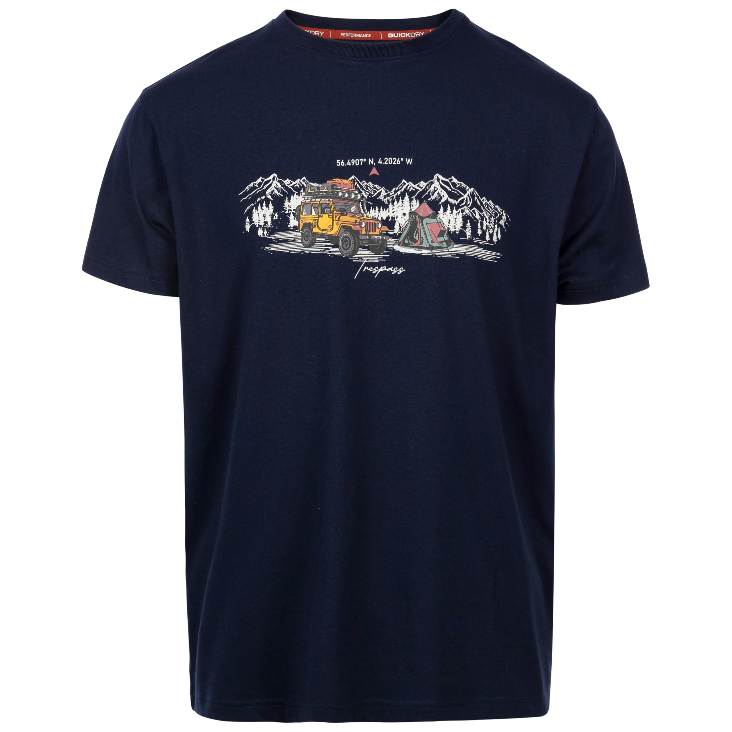 Trespass Men's Bleu T-Shirt Horton