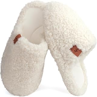 fuzzy slippers for women cozy soft memory foam slipper plush warm indoor shoes