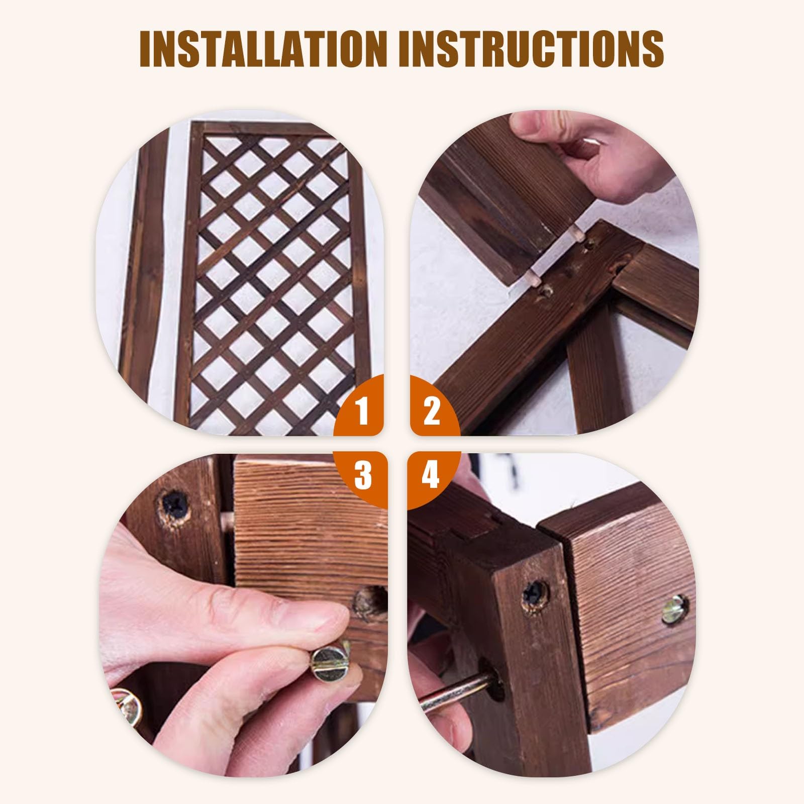 Cubre Aire Acondicionado Exterior Al Aire Libre Funda Aire Acondicionado Exterior Para Ocultar El Aire Acondicionado, Tablero De Madera Engrosada Planta Decorativa Pantalla Radiador Cubre Estante(X-La