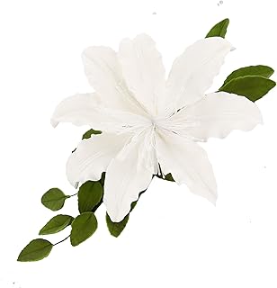 Global Sugar Art Shrine Lily Sugar Cake Flowers Cake Topper Spray White, 1 Count by Chef Alan Tetreault
