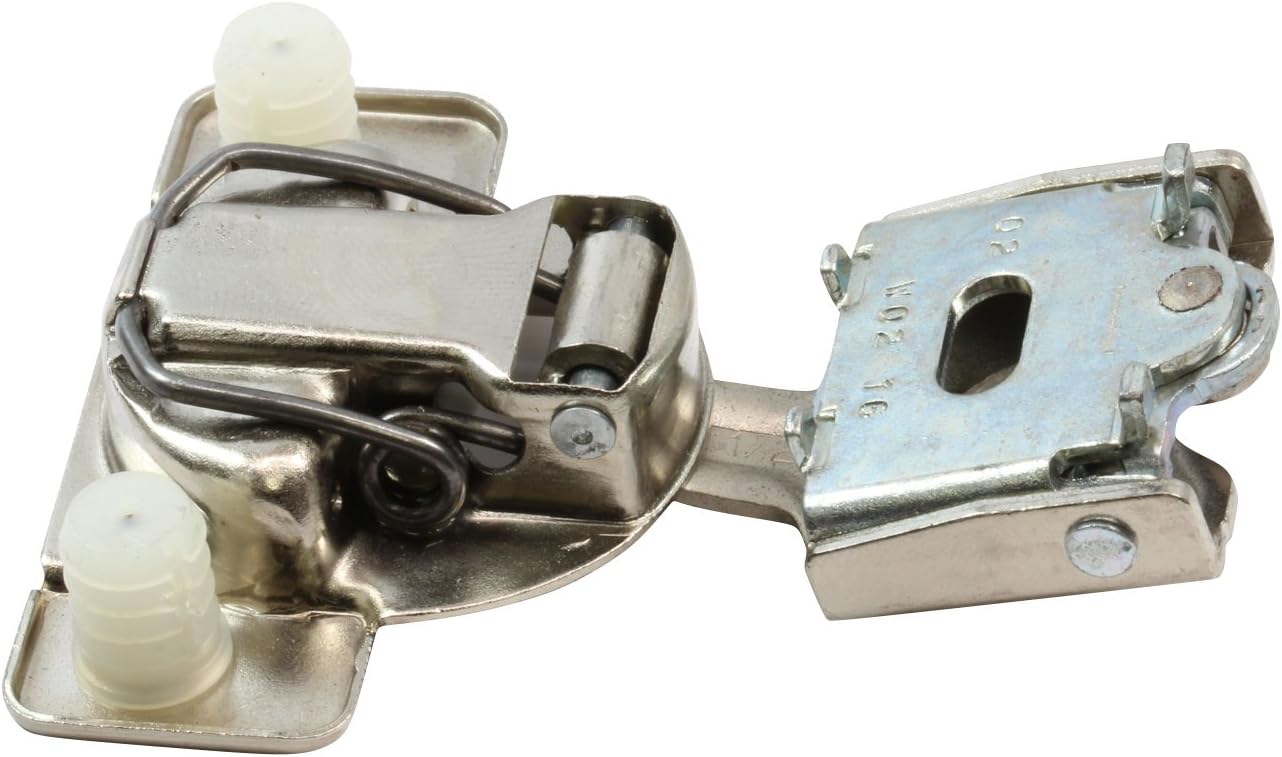 10 Pack Rok Hardware Grass TEC 108 Degree 1/2" Overlay Soft Close Press in Compact Wrap Mount Cabinet Hinge 02824A-15 3-Way Adjustment 42mm Screw Hole Pattern