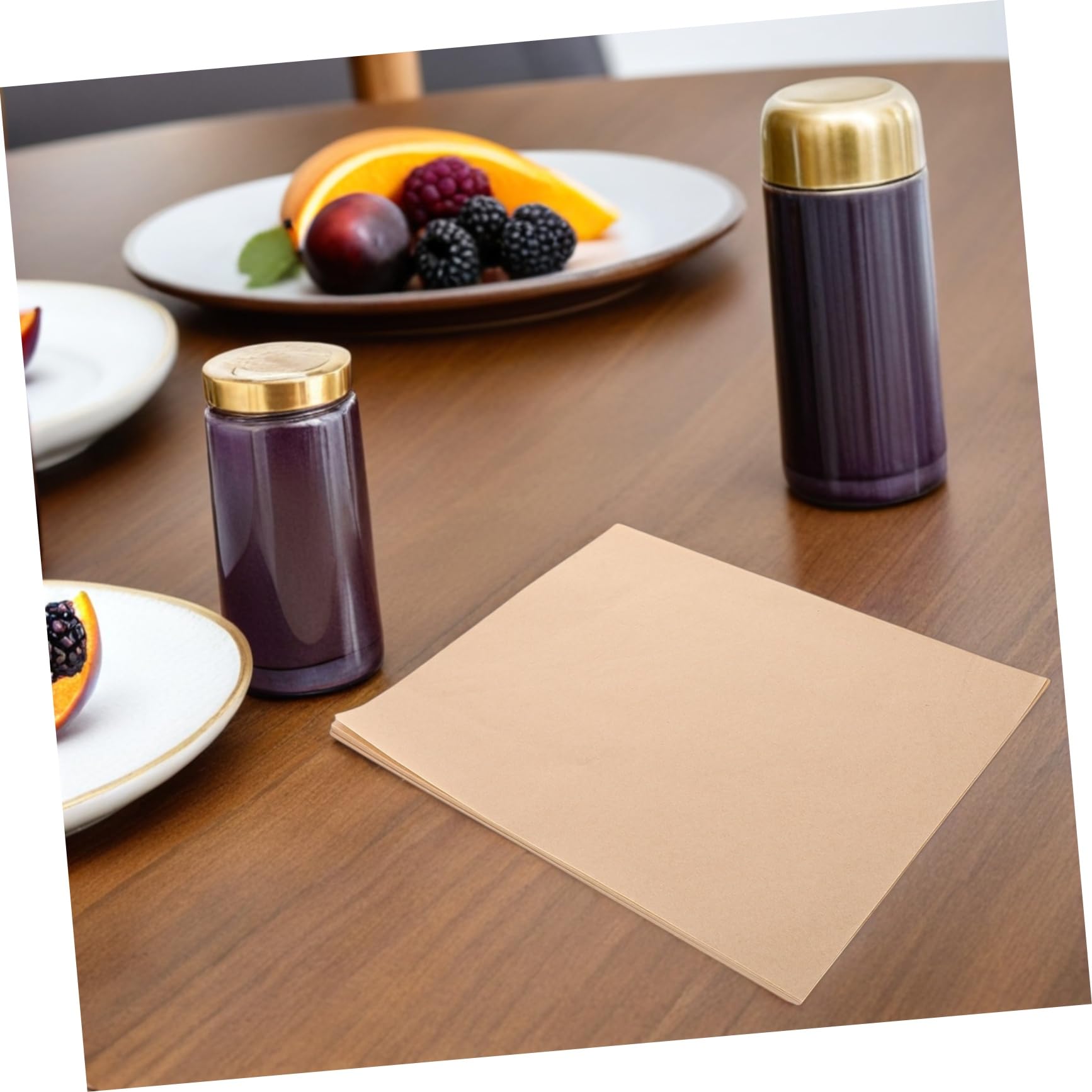 Ciieeo 500pezzi Carta Da Forno Per Alimenti Fogli Di Carta Da Forno Antiaderente Per Fritture Pizza e Snack Assorbente Per Olio Per Barbecue e Lavorazione Dolci