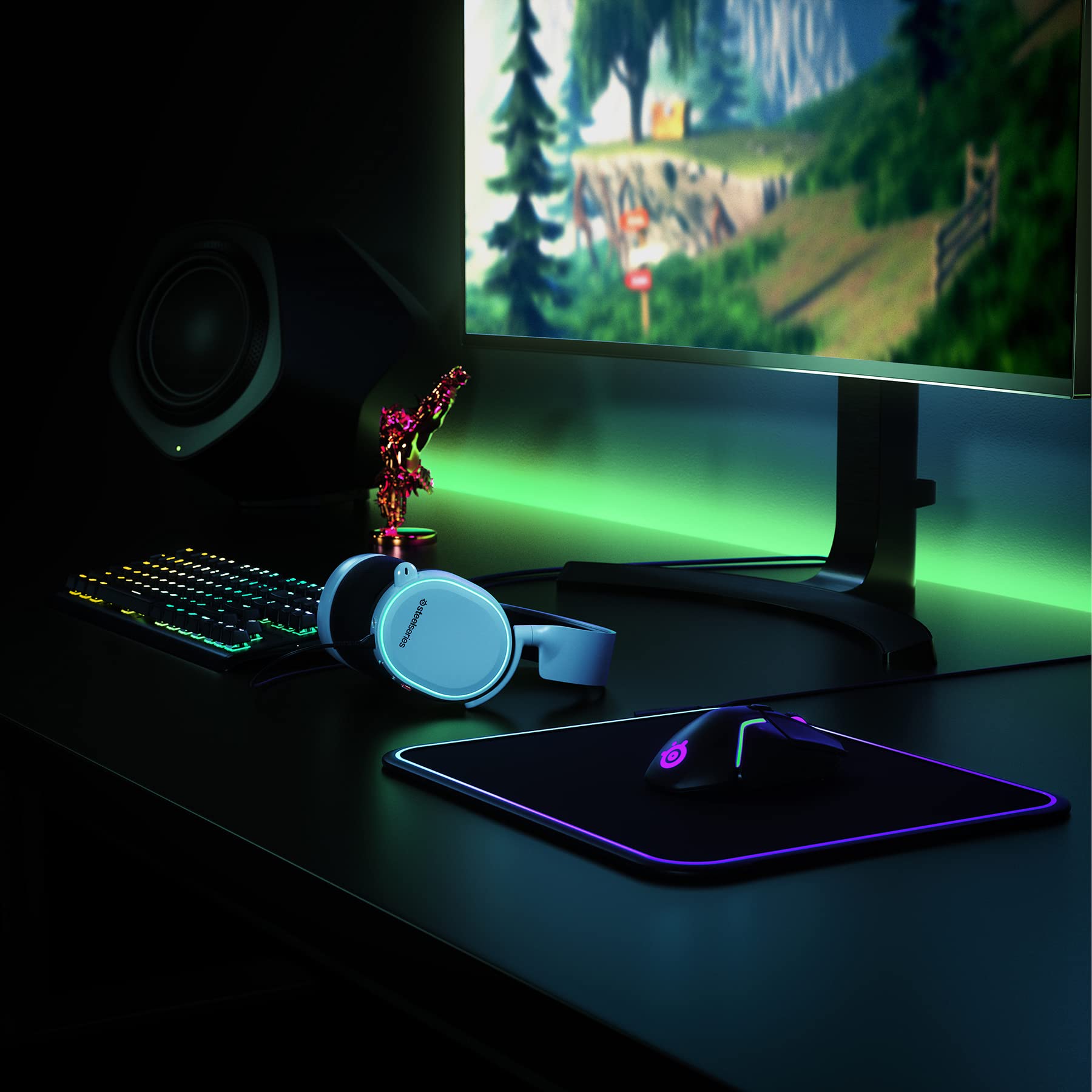 SteelSeries Arctis 5 Gaming Headset RGB-Beleuchtung DTS Headphone:X v2.0 Surround Weiß