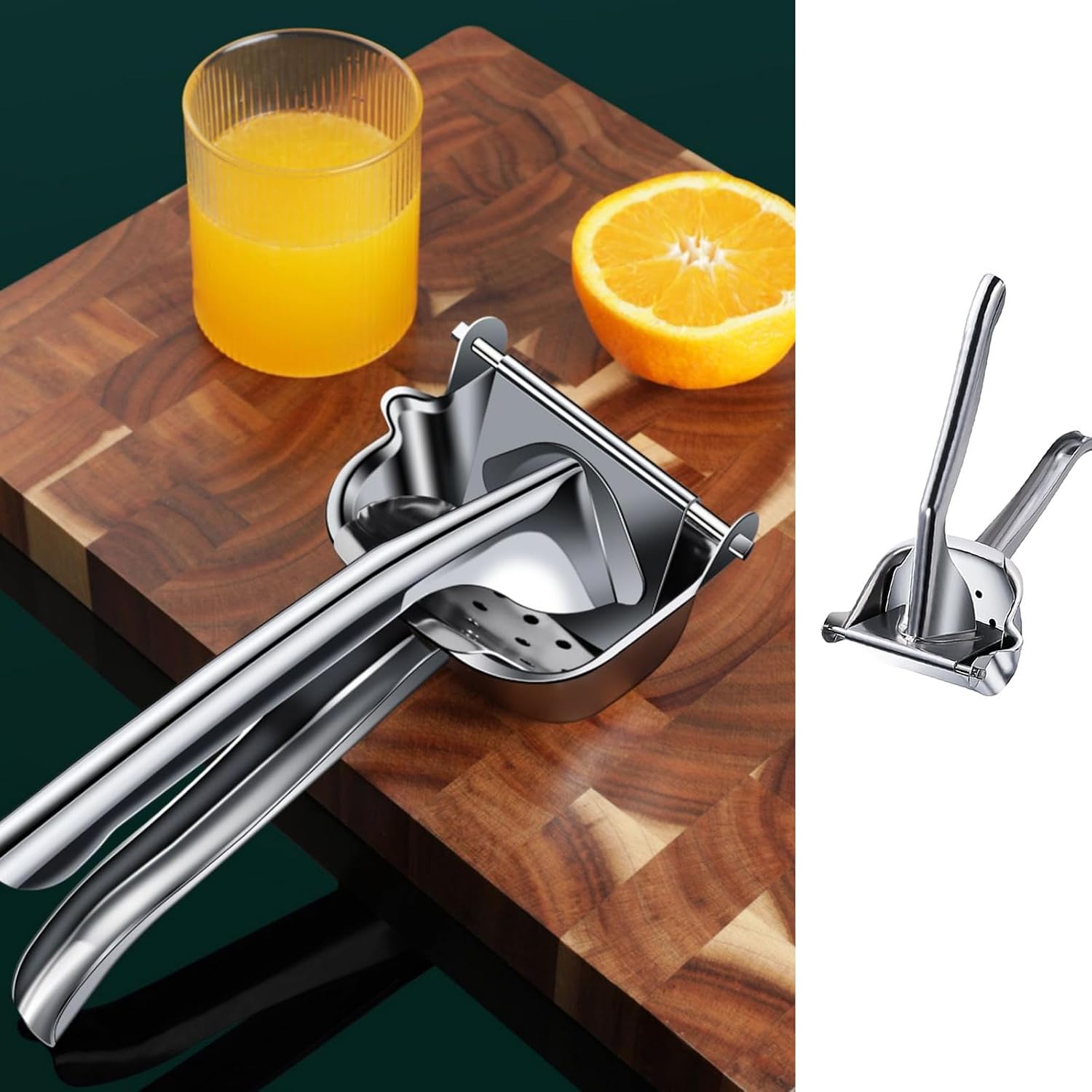 Multifunctional Manual Fruit Press Heavy Type Stainless Steel Construction Operations for Home Kitchens Lemon Juicers