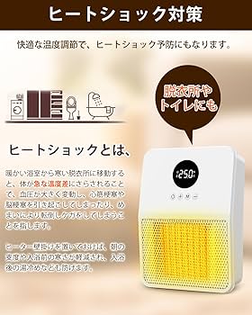 Amazon.co.jp: ヒーター 壁掛け 人感センサー付き セラミック