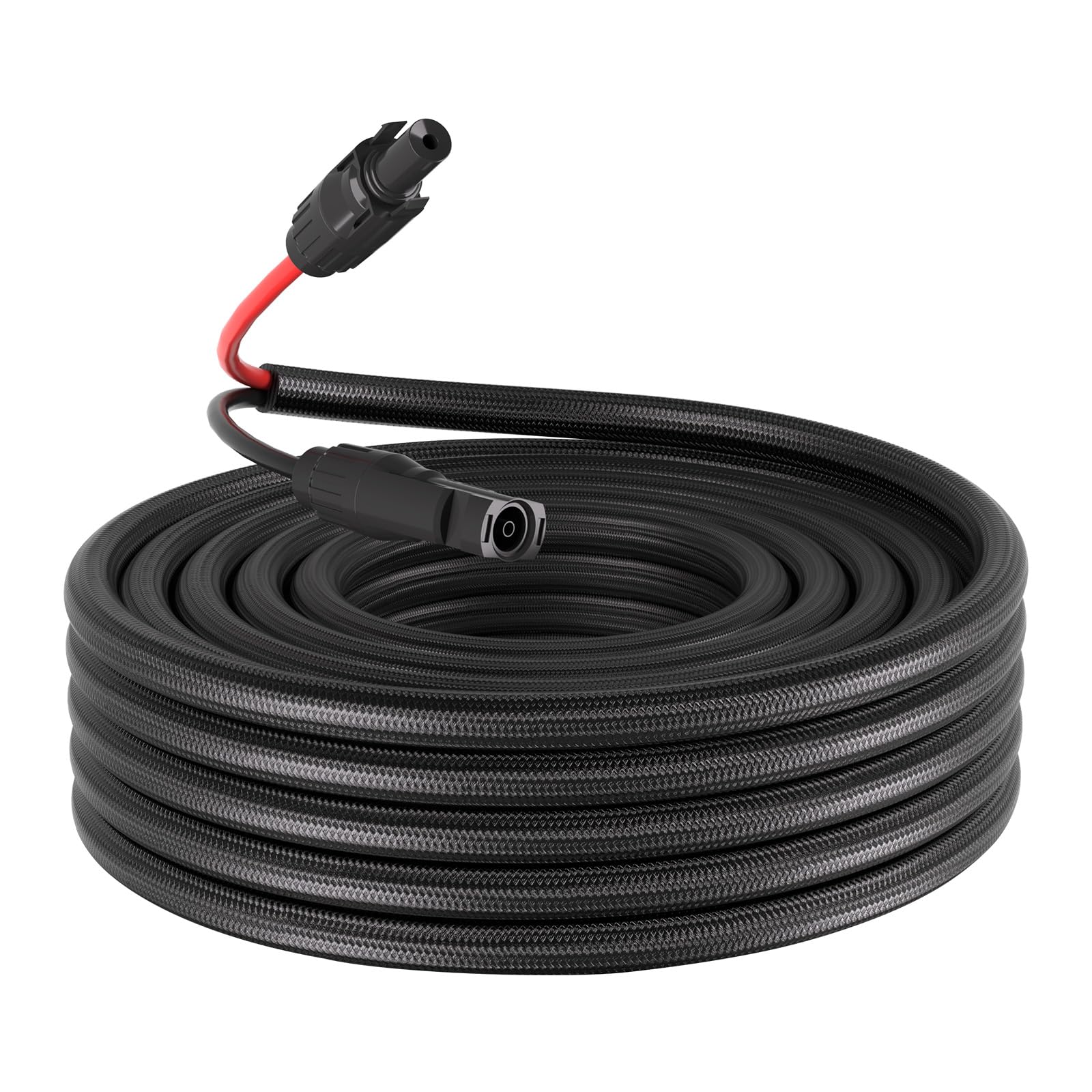 VEVOR Cavo di Prolunga per Pannello Solare Cavo per Modulo Pannello Solare 6 mm² Prolunga con Connettori MC4 9,14 m per Uso Esterno Auto Camper Guaina Protezione Ignifuga Impermeabile IP67 1500 V CC