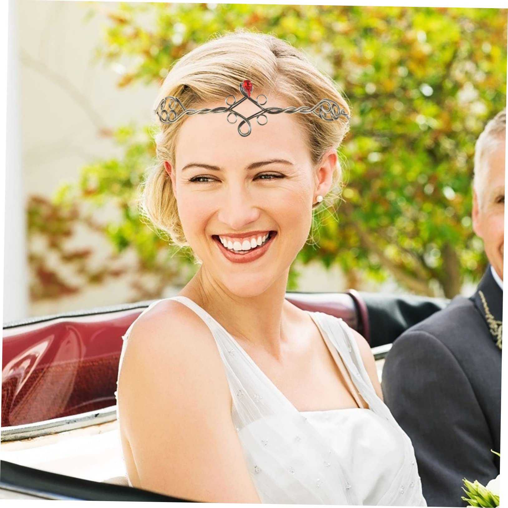 5pezzi Fascia Per Metallo Intrecciato Con Strass Accessorio Elegante Per Feste e Occasioni Speciali Perfetta Per Donne e Ragazze