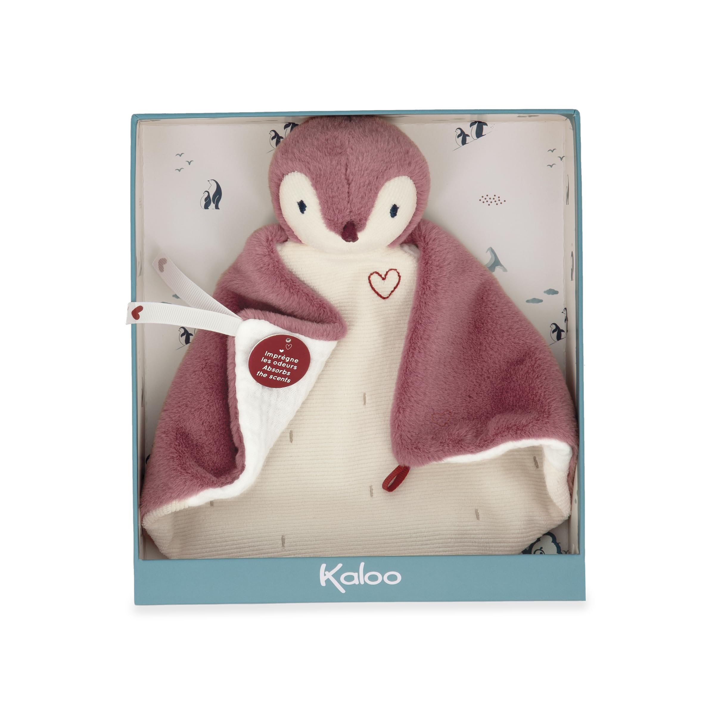 KALOO - Complices - Doudou Pinguino Rosa - Trattiene Gli Odori - 23 cm - dalla Nascita, K212007