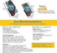 Vista 5 de Gentlestache Funda de cuero para teléfono celular con clip para cinturón, bolsa de cuero para iPhone Samsung Motorola, funda para cinturón