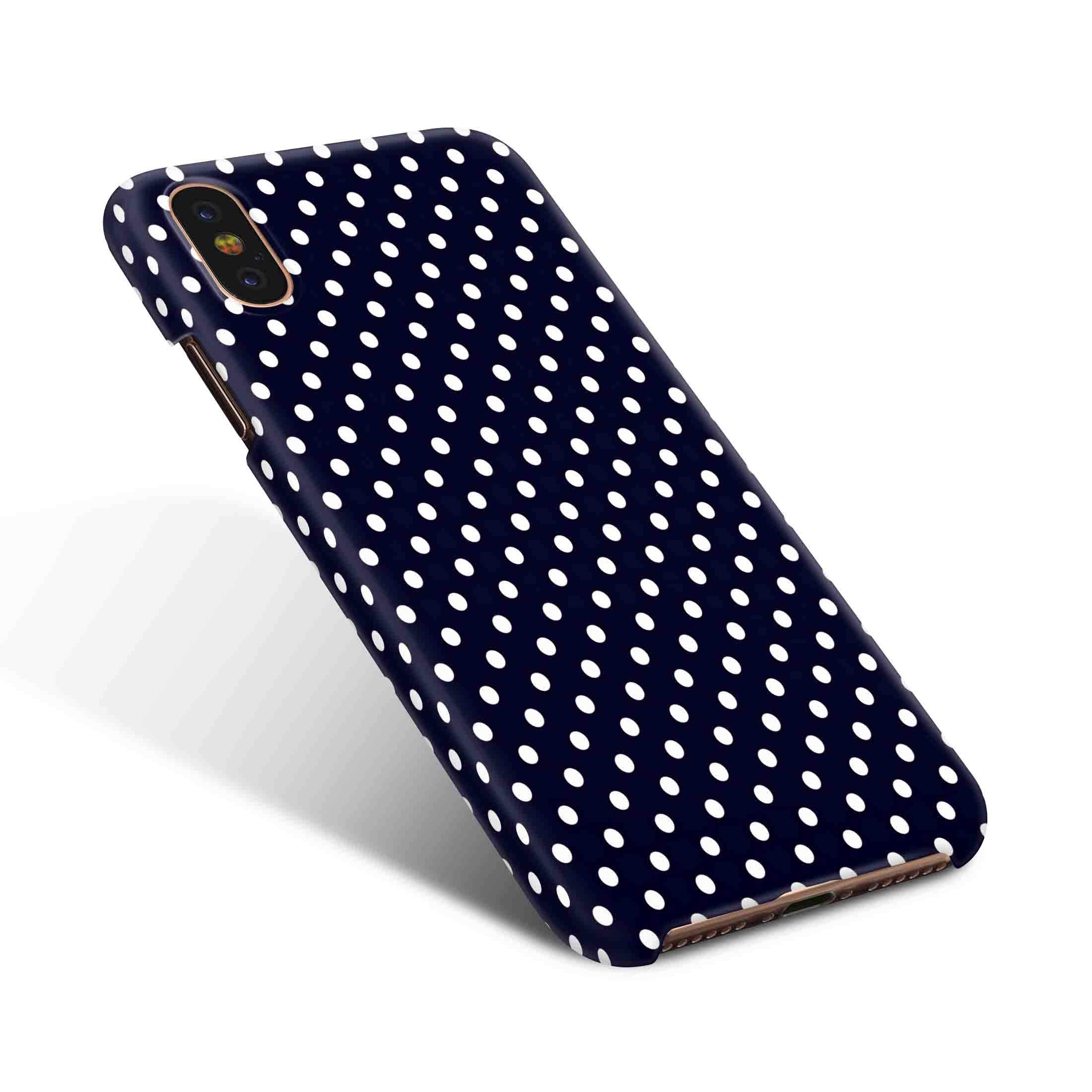 Cover Affair Polka Dots Printed Designer Slim Light Weight Back Cover Case Compatible With Apple iPhone Xs Max/iPhone 10s Max (Black & White) (G3-D123)