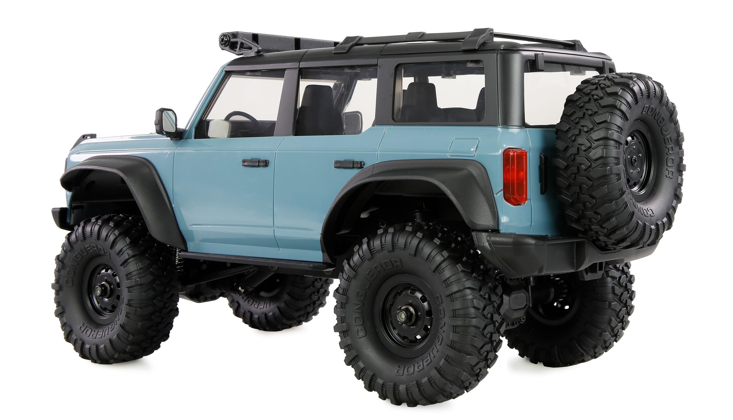 Amewi AMXRock Mini-Caballo Scale Crawler 4WD 1:16 RTR niebieski z pilotem zdalnego sterowania, akumulatorem, kablem do ładowania