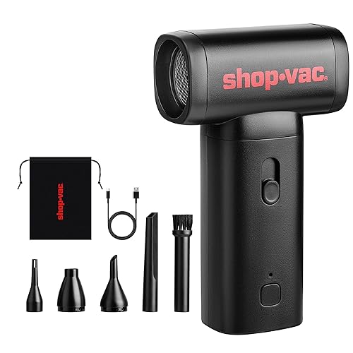 Shop-Vac Soplador de Aire Eléctrico, soplador de aire inalámbrico de 100000 RPM con motor sin escobillas, soplador de polvo recargable y de