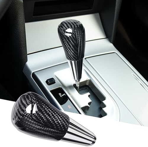 Miniatura 7 de BLAKAYA Compatible con la cubierta del cabezal de la palanca de cambios de fibra de carbono, decoración modificada para Toyota Camry Corolla