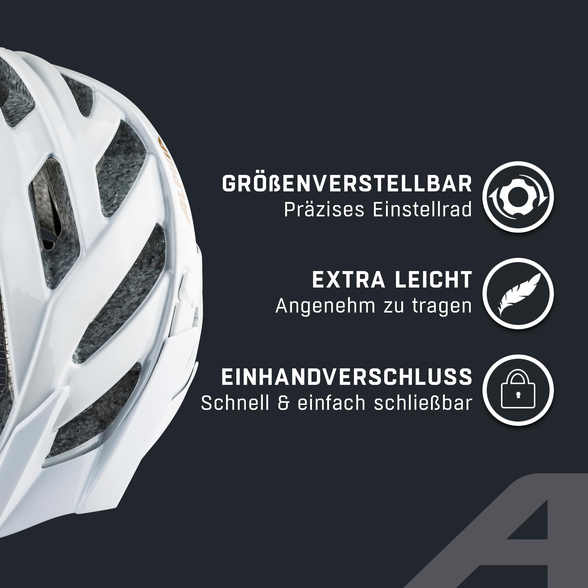 ALPINA PANOMA CLASSIC - Casco da ciclismo per adulti - white-prosecco gloss - 56-59 cm