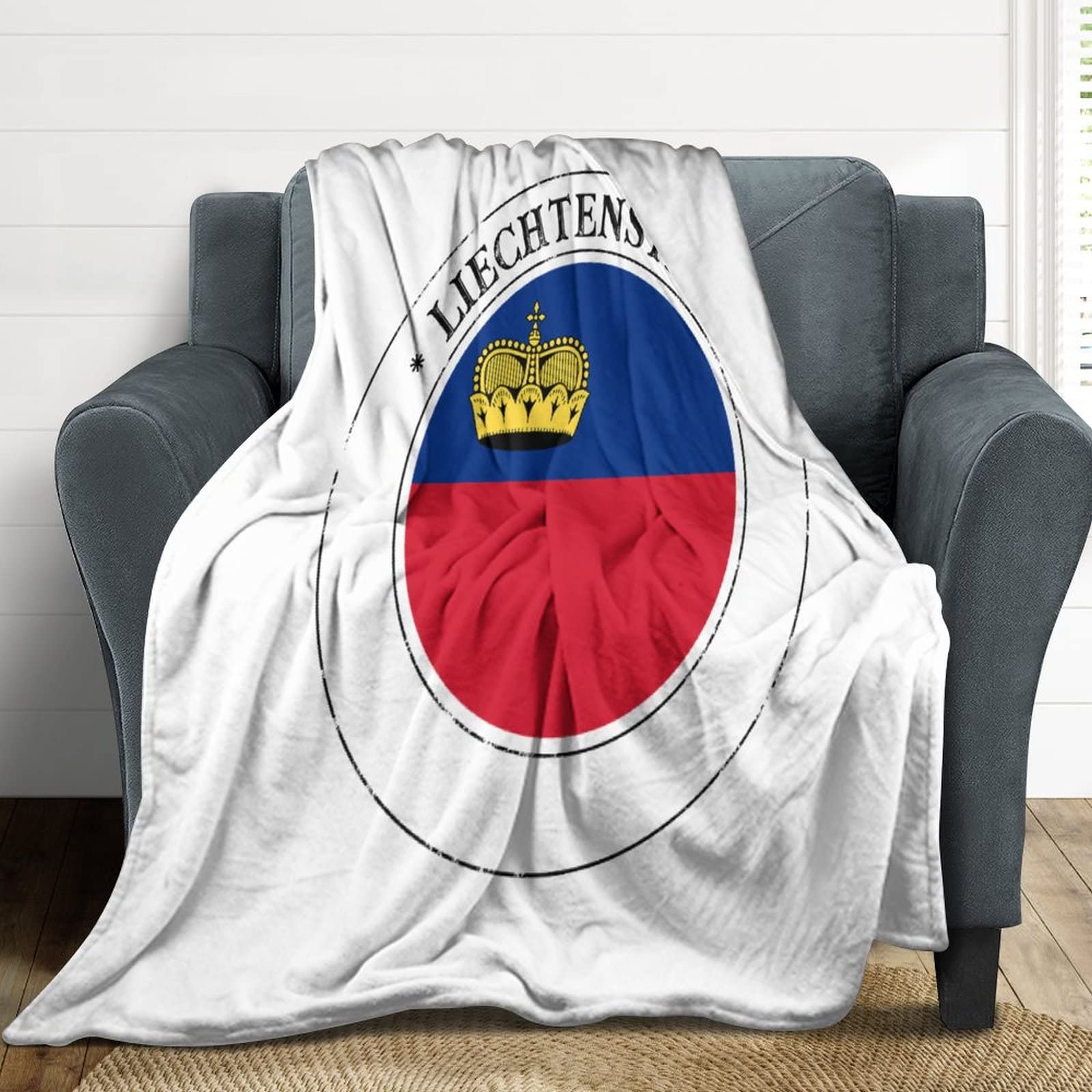 Couverture de lit en flanelle de peluche Liechtenstein au toucher luxueux