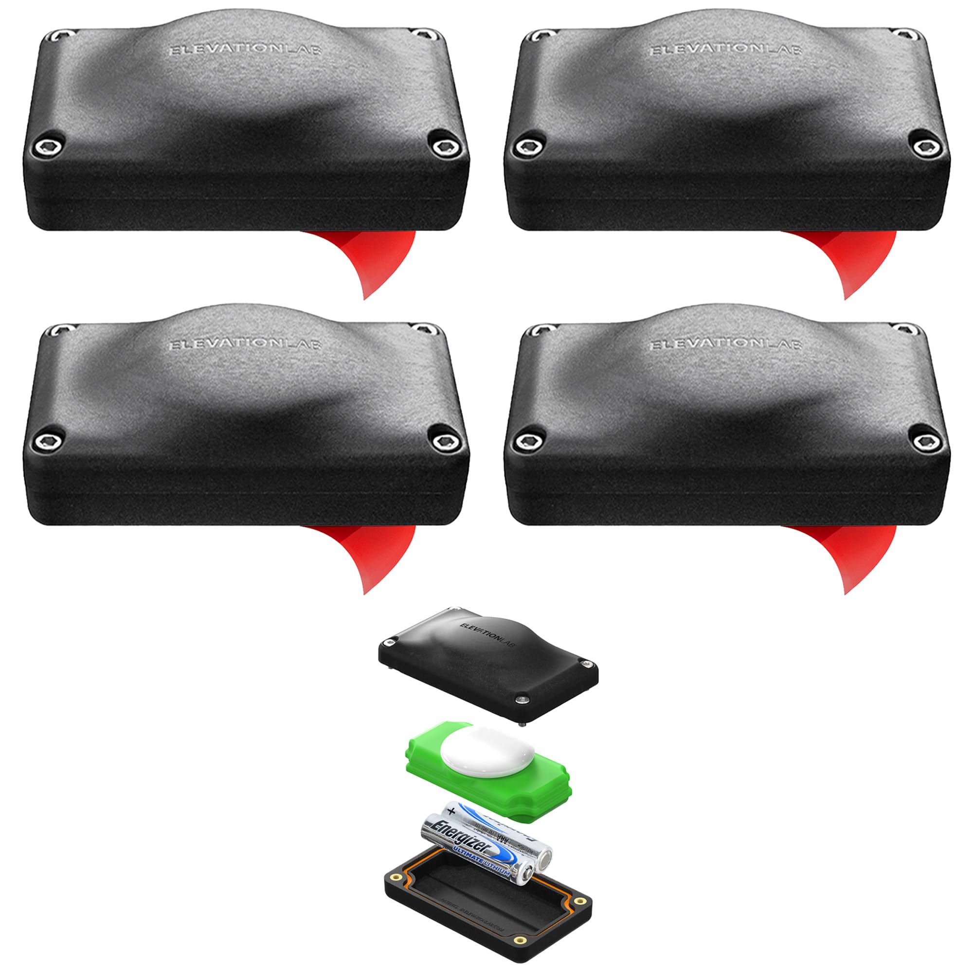 Elevation Lab AirTag 5-Year Compact Extended Battery | Adhesive Mount | Uses AAA Batteries - 5X More Capacity Than CR2032 TimeCapsule | Waterproof, CR