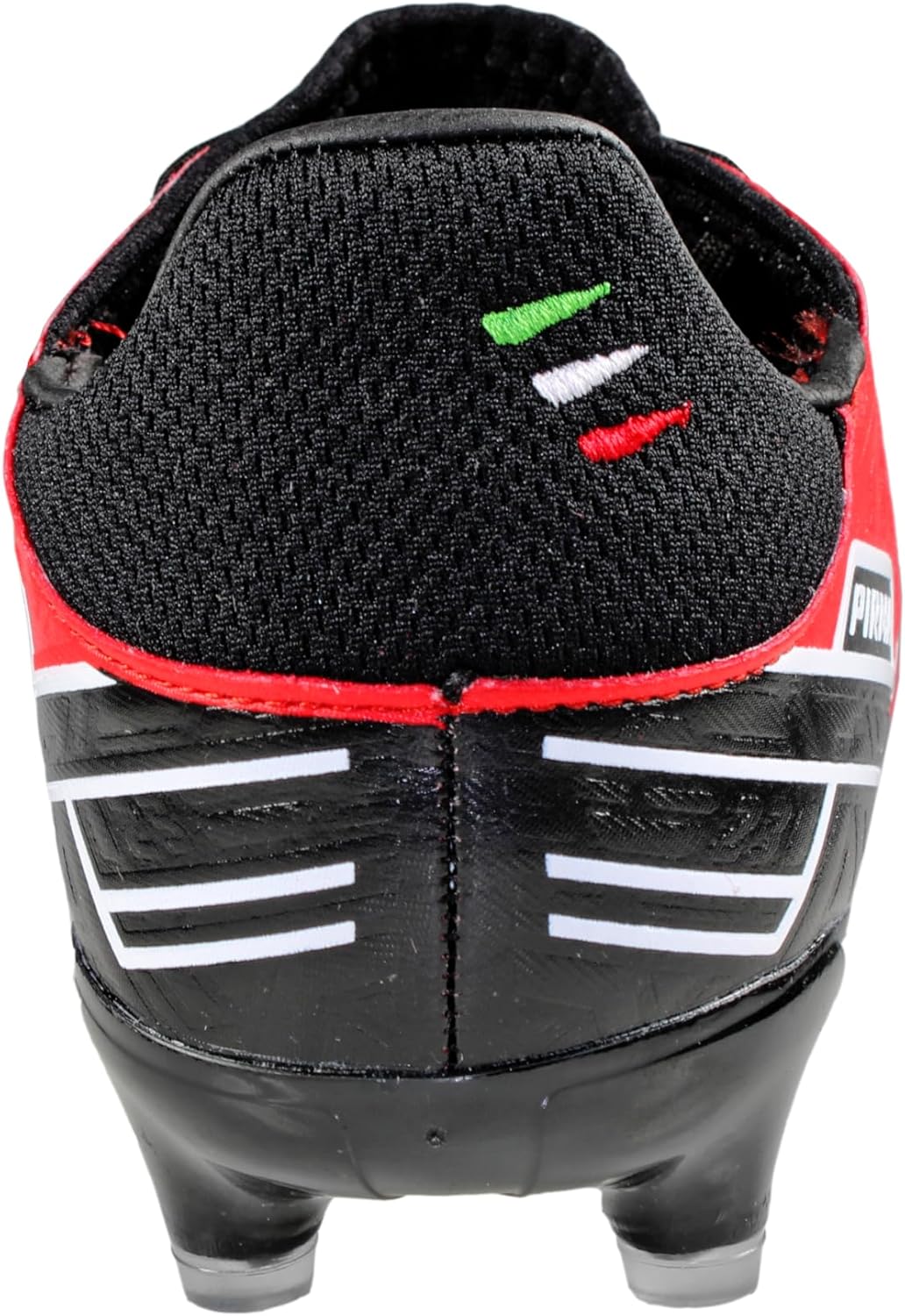 Pirma Soccer Cleats-Style 3046 - Skin Gamer Red/Black Firm Ground